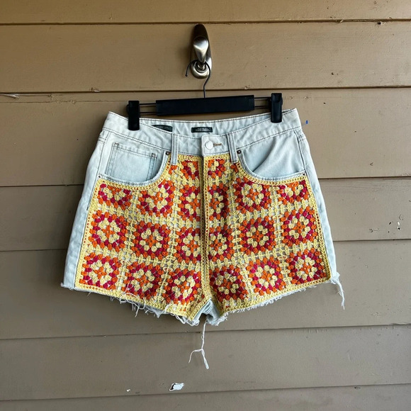 wild fable Pants - Wild Fable Highest Rise Cutoff Shorts Women's Size 8 Crochet Summer Beach Casual
